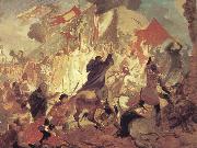 Karl Briullov The Siege of Pskov by the troops of stephen batory,King of Poland Germany oil painting artist